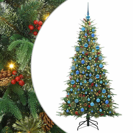Árvore de Natal Articulada Artificial Verde 180 cm PE e PVC