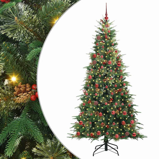 Árvore de Natal Articulada Artificial Verde 210 cm PE e PVC