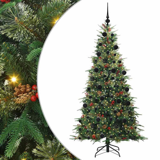 Árvore de Natal Articulada Artificial Verde 210 cm PE e PVC