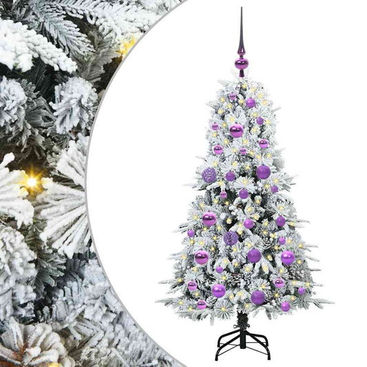 Árvore de Natal Articulada Artificial Branco 120 cm PE e PVC