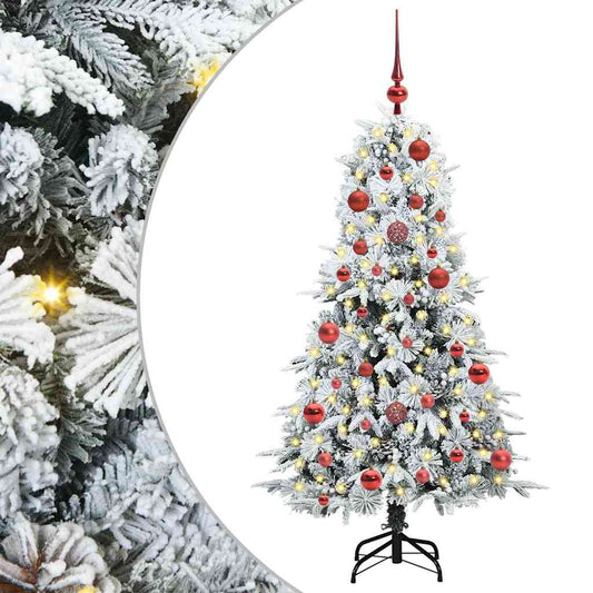 Árvore de Natal Articulada Artificial Branco 150 cm PE e PVC