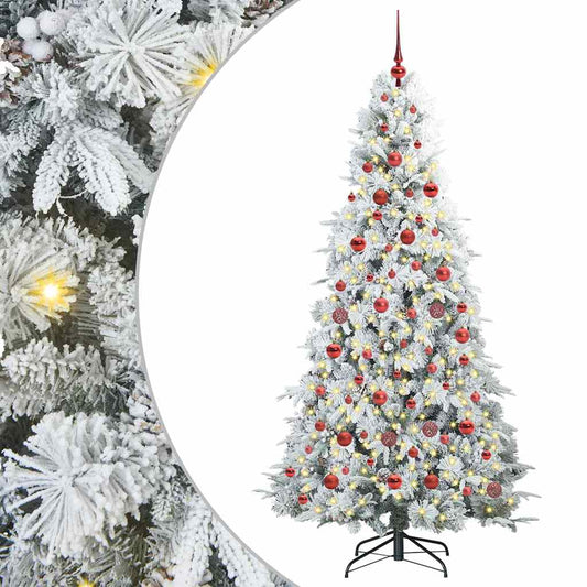 Árvore de Natal Articulada Artificial Branco 180 cm PE e PVC