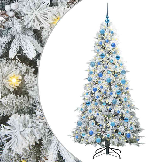 Árvore de Natal Articulada Artificial Branco 180 cm PE e PVC
