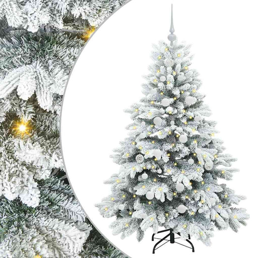 Árvore de Natal Artificial com 150 LEDs Branco 150 cm PE e PVC
