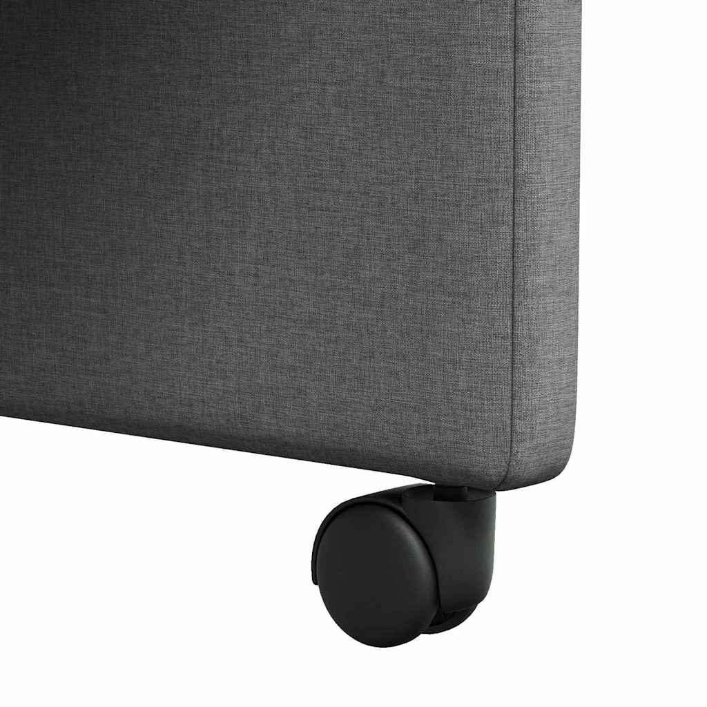 Cadeiras de Jantar 2 pcs Cinzento escuro 57 x 66 x 94 cm tecido
