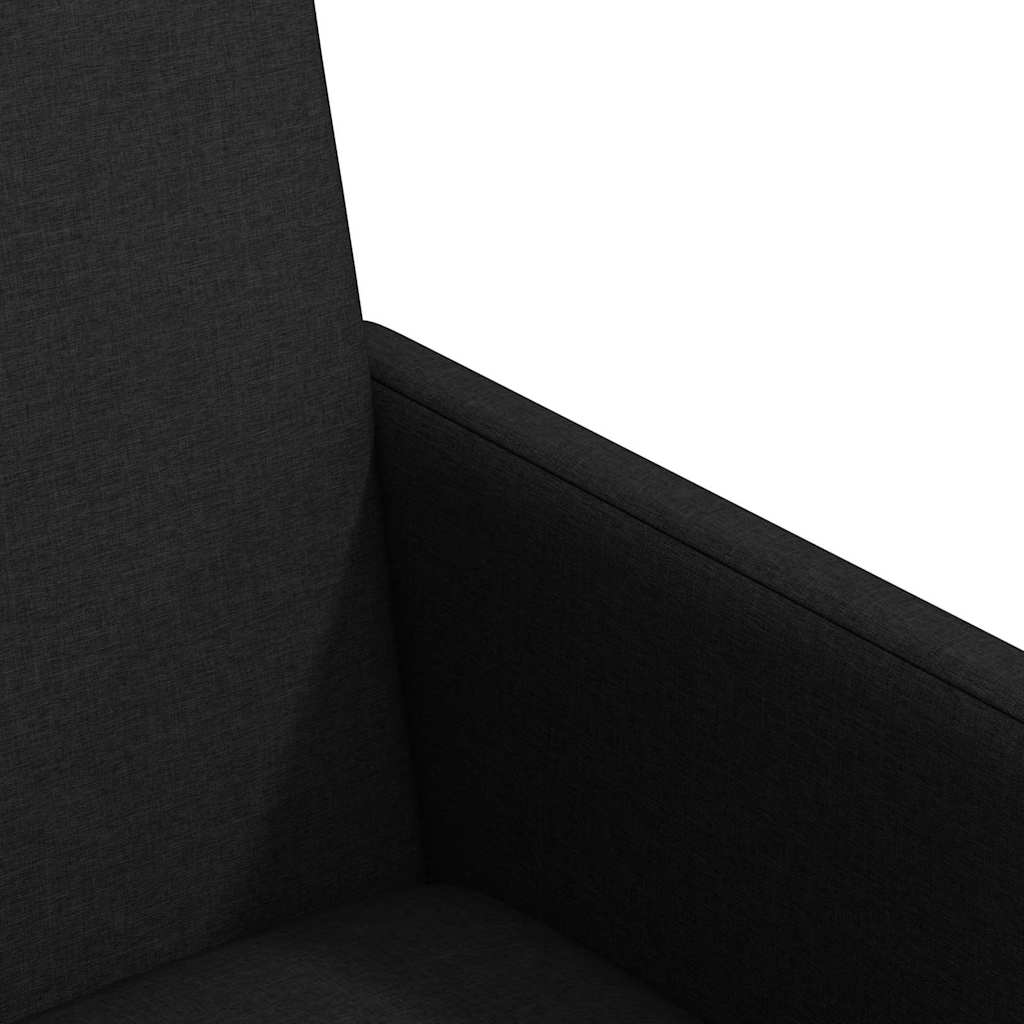 Cadeiras de Jantar com roda 2 pcs Preto 57 x 66 x 94 cm tecido
