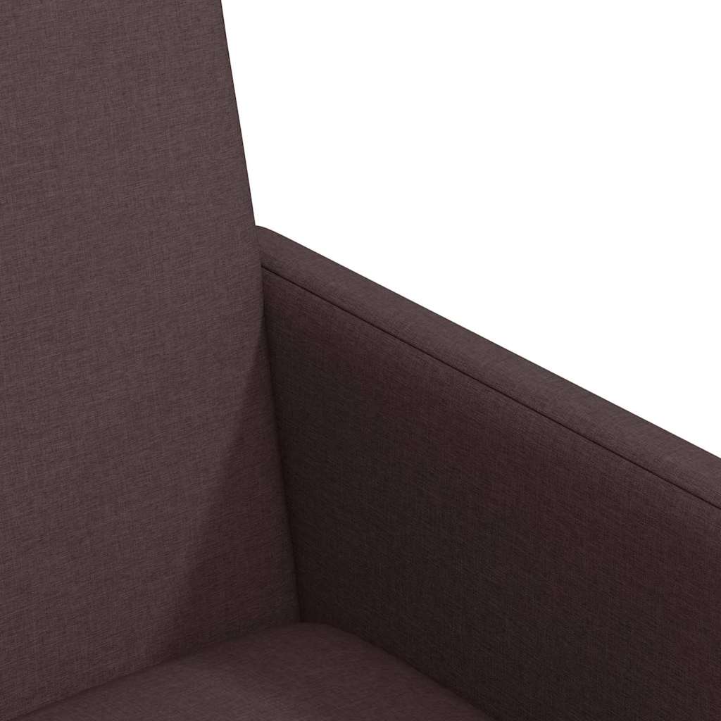 Cadeiras de Jantar 2 pcs Castanho escuro 57 x 66 x 94 cm tecido