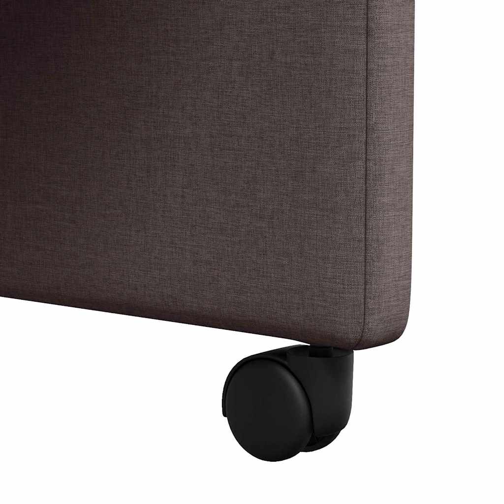Cadeiras de Jantar 2 pcs Castanho escuro 57 x 66 x 94 cm tecido
