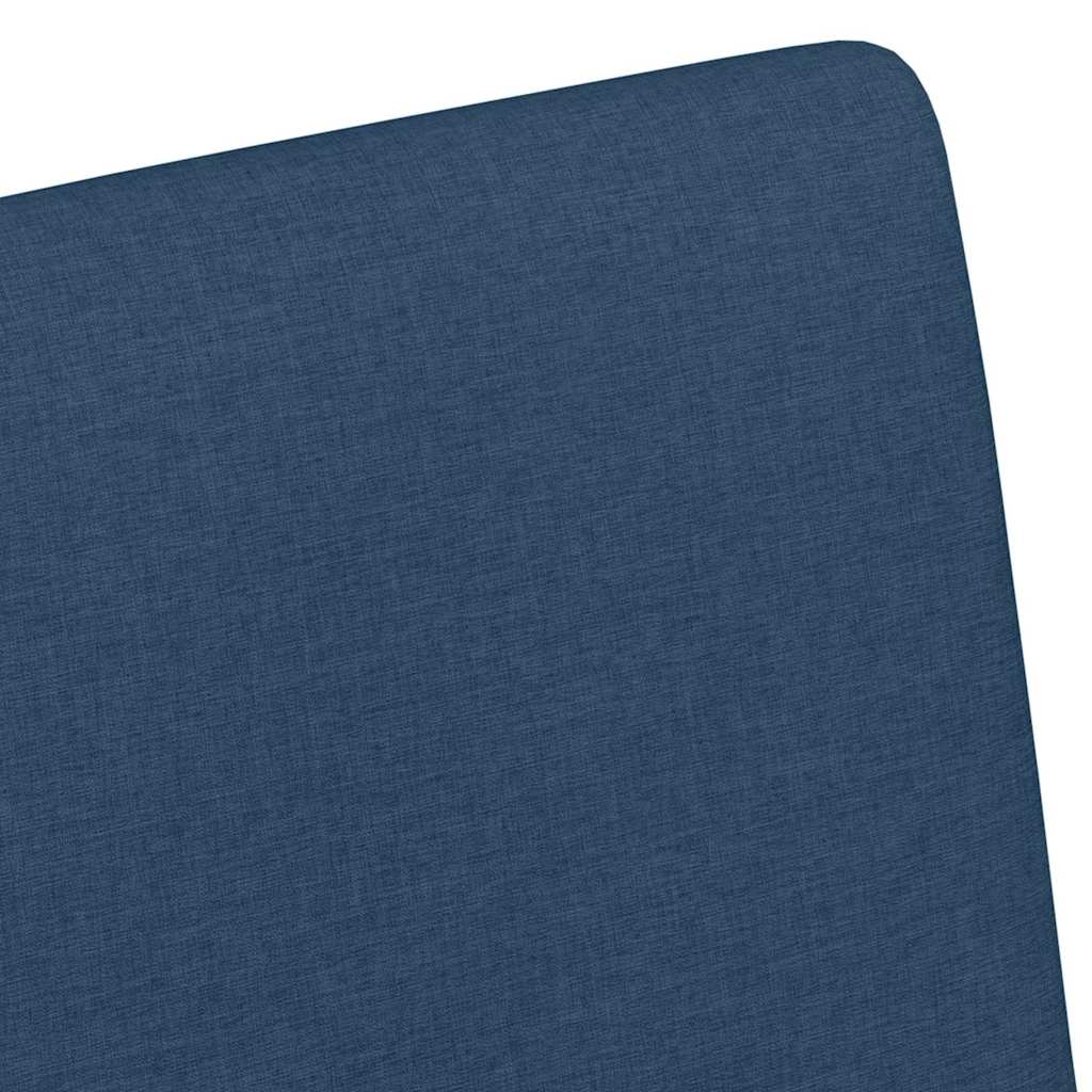 Cadeiras de Jantar com roda 2 pcs Azul 57 x 66 x 94 cm tecido