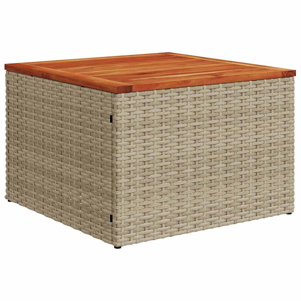 Conjunto de Sofá de Jardim 5 pcs Bege e Creme 55 x 55 x 37 cm