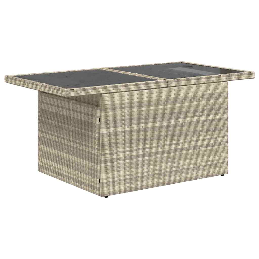 Conjunto de Sofá de Jardim com almofada 6 pcs Cinzento-claro