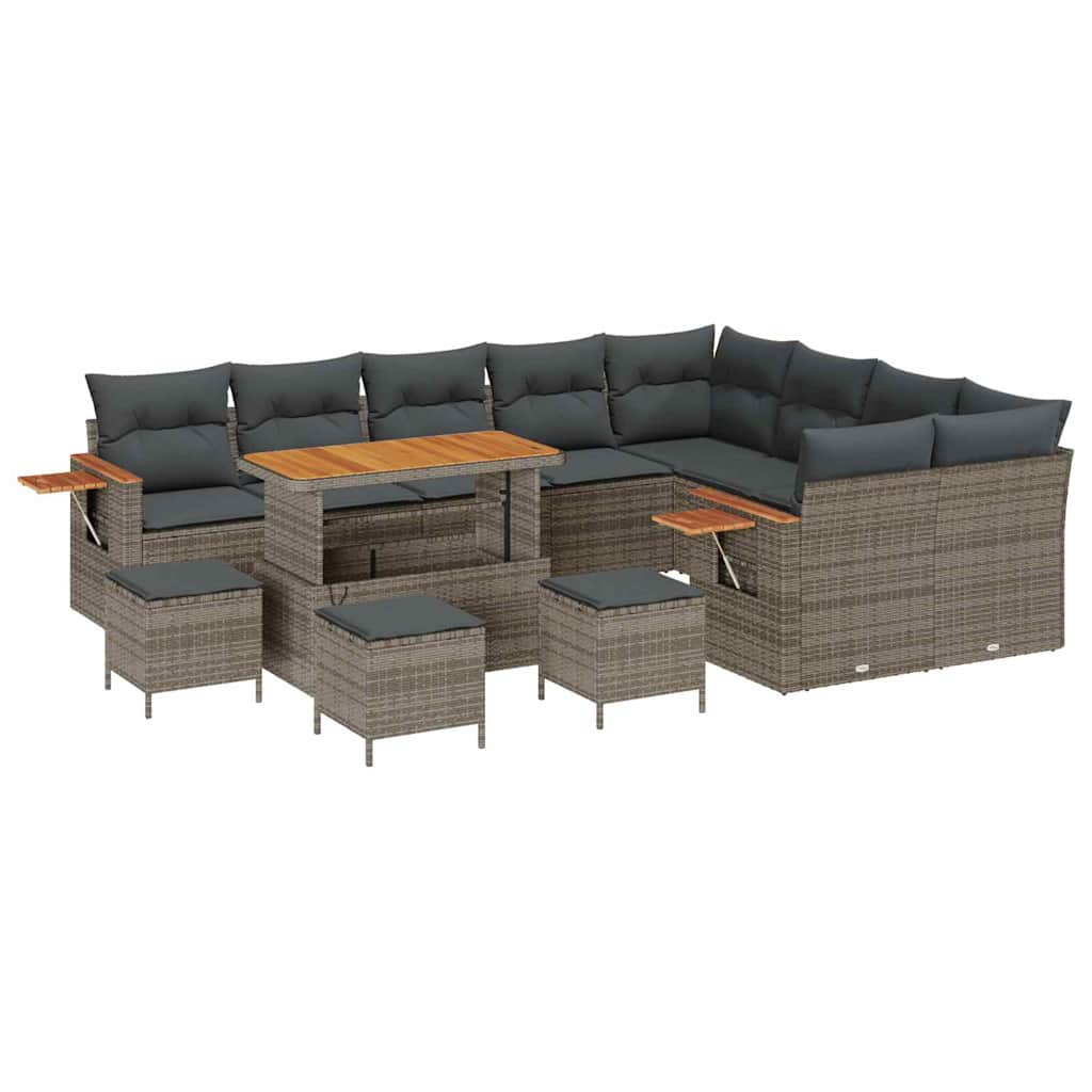 Conjunto de Sofá de Jardim 13 pcs Cinzeto 110 x 55 x 71 cm