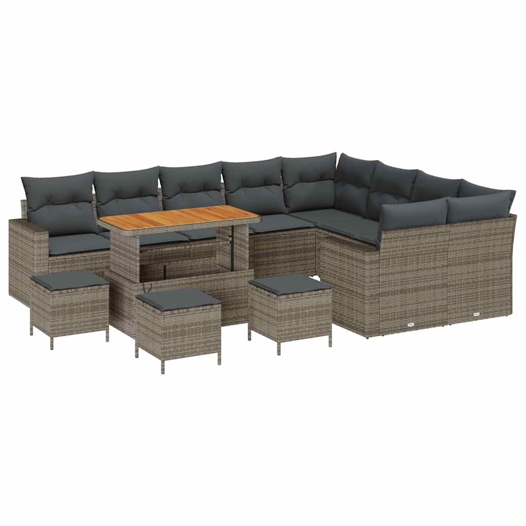 Conjunto de Sofá de Jardim 13 pcs Cinzeto 110 x 55 x 71 cm