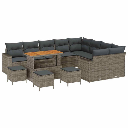 Conjunto de Sofá de Jardim 13 pcs Cinzeto 110 x 55 x 71 cm