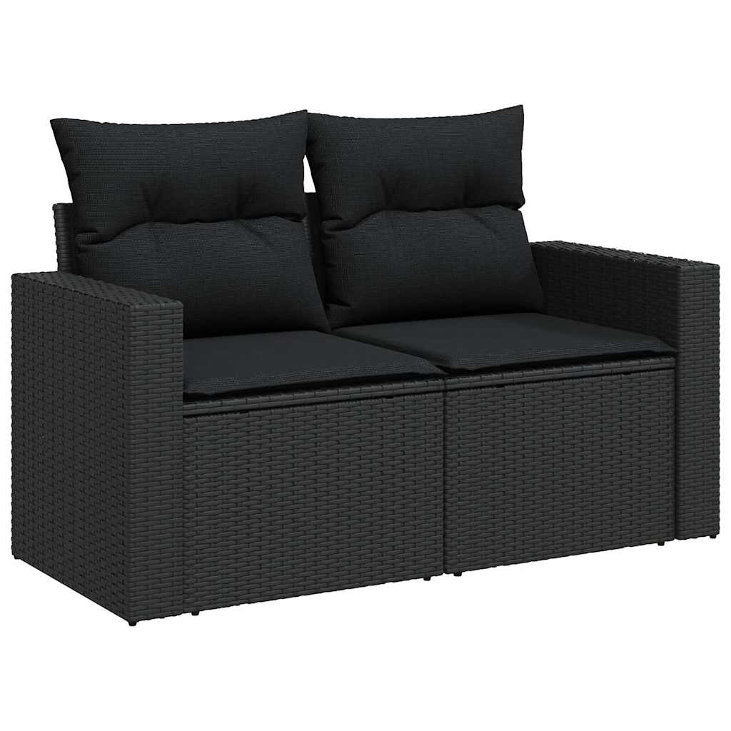Conjunto de Sofá de Jardim 13 pcs Preto 80 x 80 x 71 cm