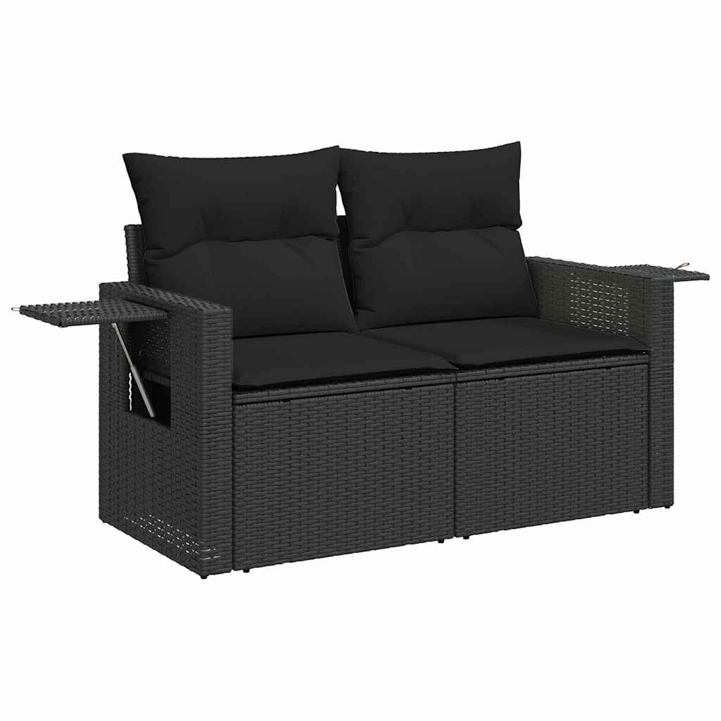 Conjunto de Sofá de Jardim 11 pcs Preto 100 x 100 x 71 cm