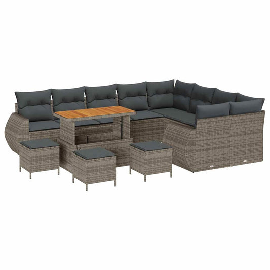 Conjunto de Sofá de Jardim 13 pcs Cinzeto 110 x 55 x 71 cm
