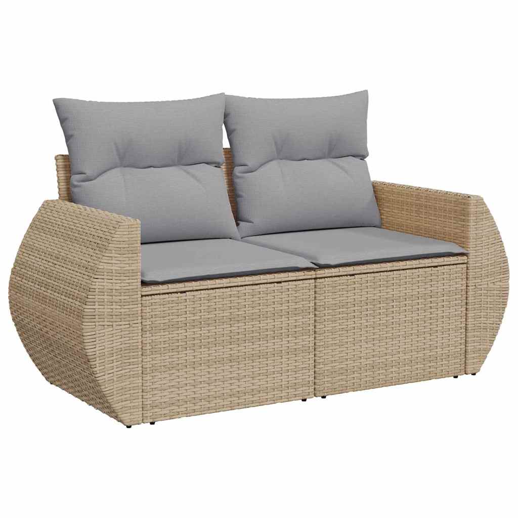 Conjunto de Sofá de Jardim 13 pcs bege e cinzento claro