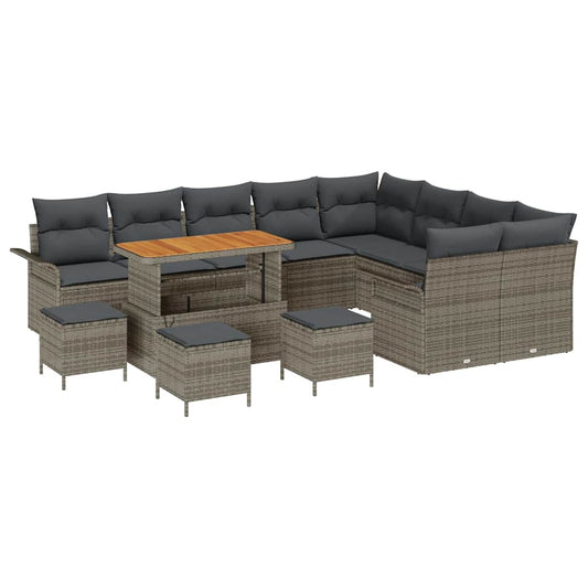 Conjunto de Sofá de Jardim 13 pcs Cinzeto 110 x 55 x 71 cm