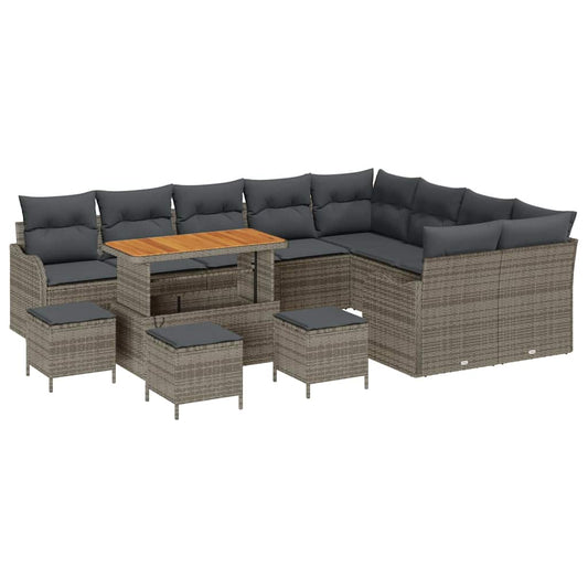 Conjunto de Sofá de Jardim 13 pcs Cinzeto 110 x 55 x 71 cm