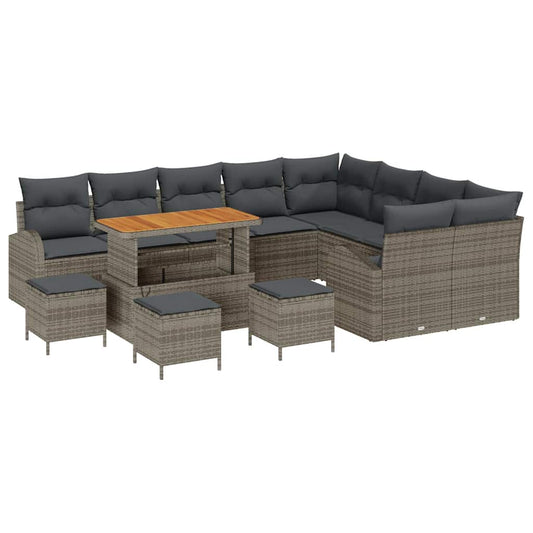 Conjunto de Sofá de Jardim 13 pcs Cinzeto 110 x 55 x 71 cm
