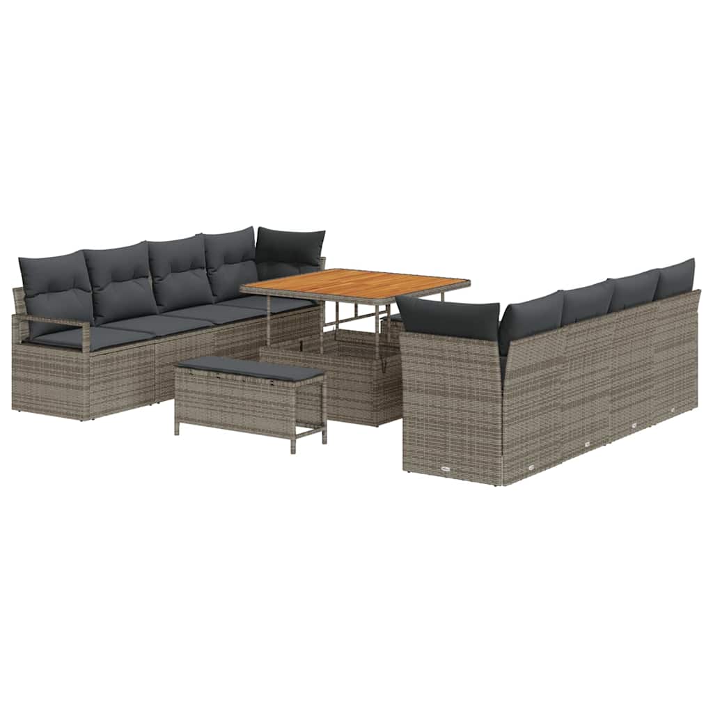 Conjunto de Sofá de Jardim Cinzeto 100 x 100 x 71 cm