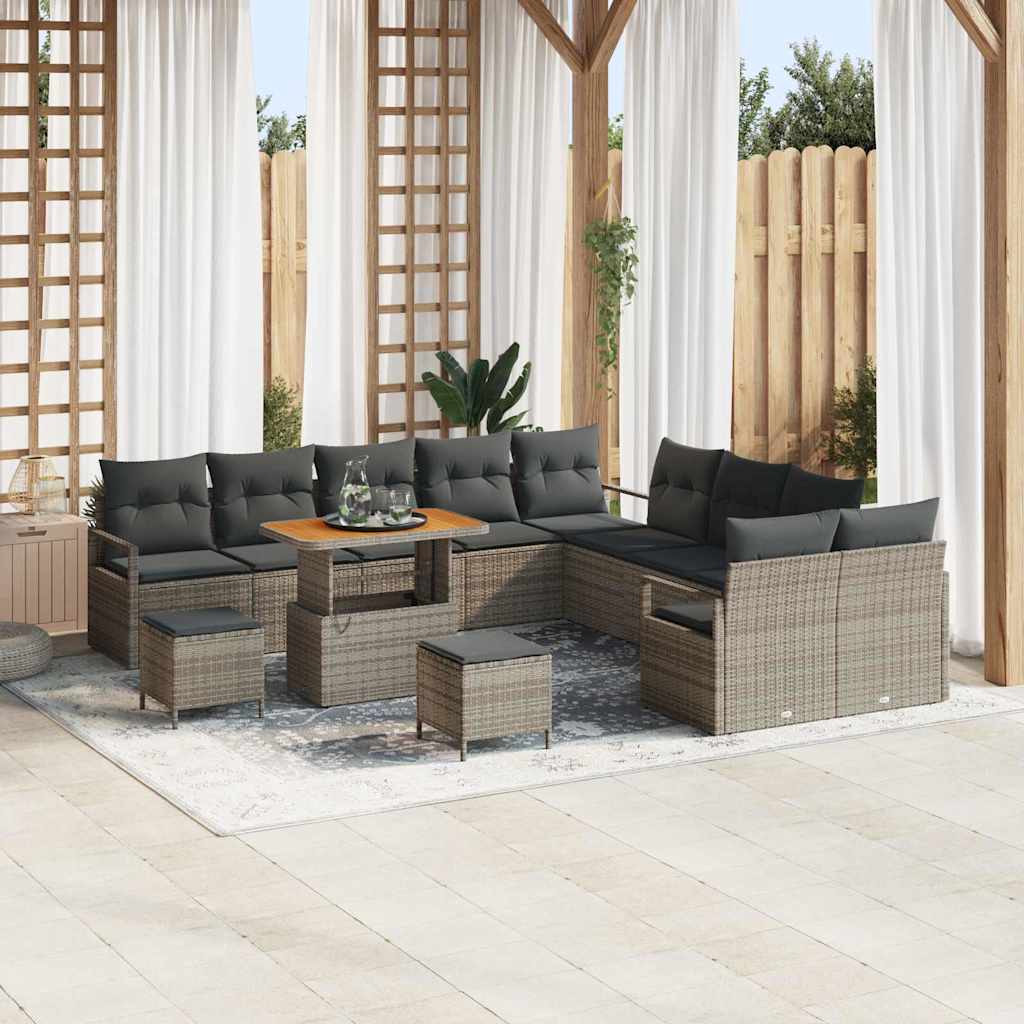 Conjunto de Sofá de Jardim 13 pcs Cinzeto 90 x 55 x 71 cm