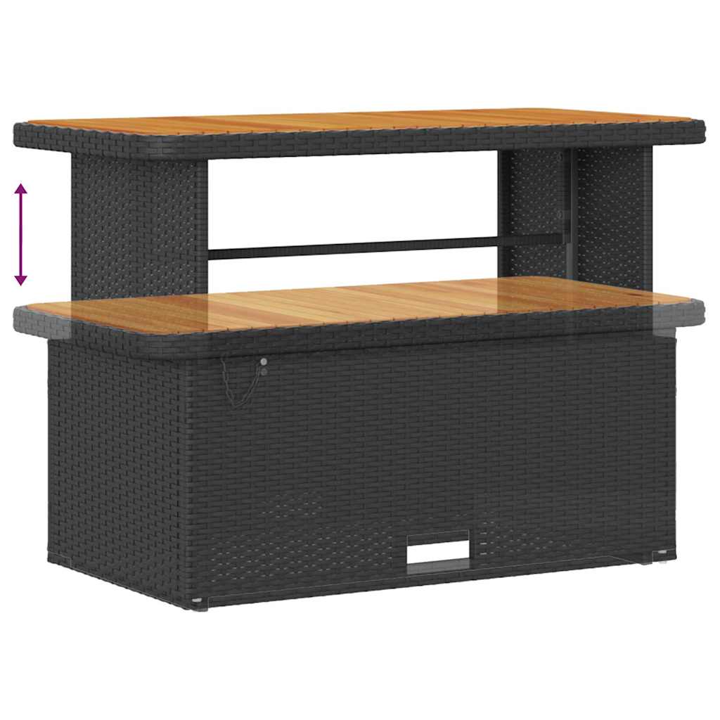 Conjunto de Sofá de Jardim 14 pcs Preto Rattan Sintético