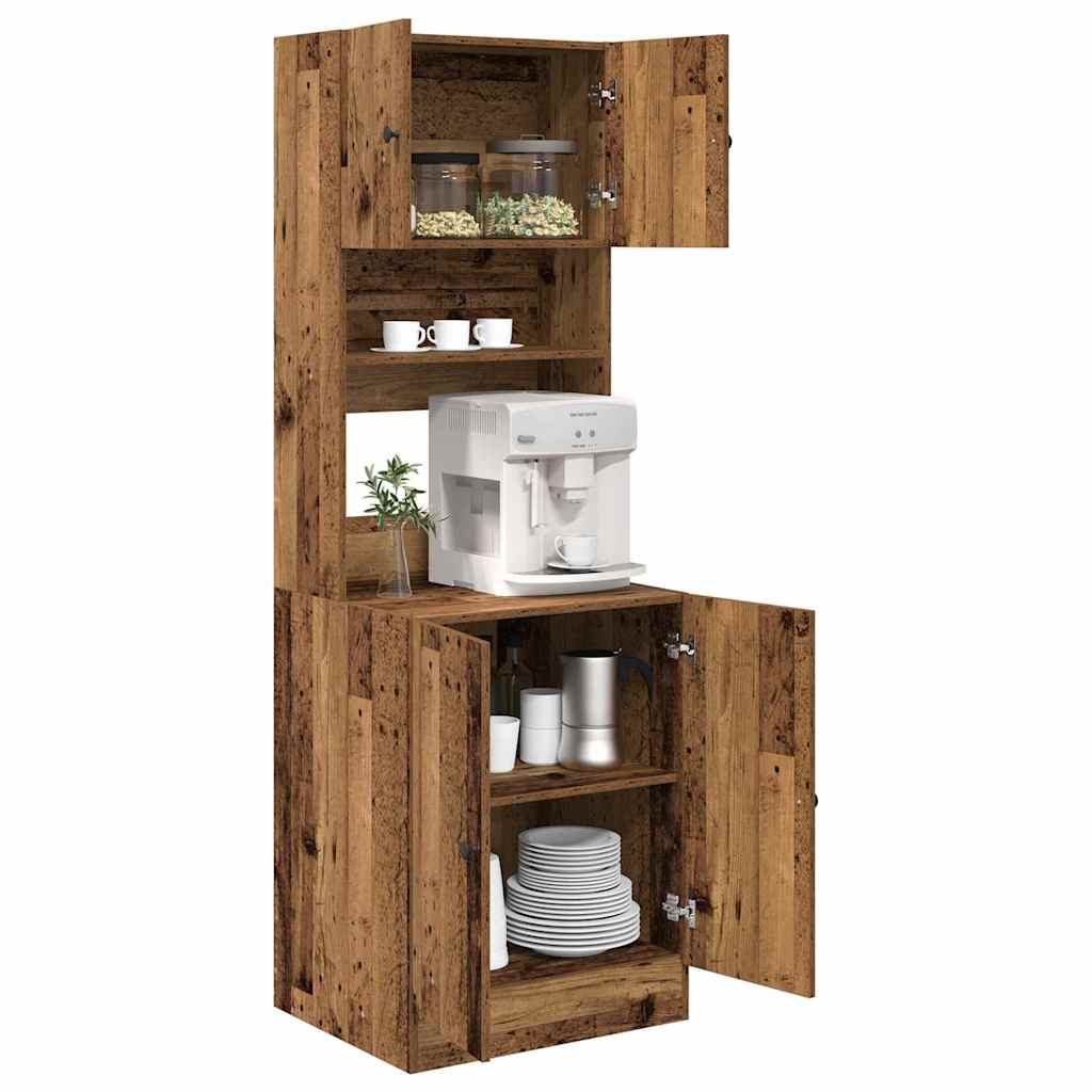 Armário de Cozinha com porta Madeira antiga 60 x 50 x 180 cm