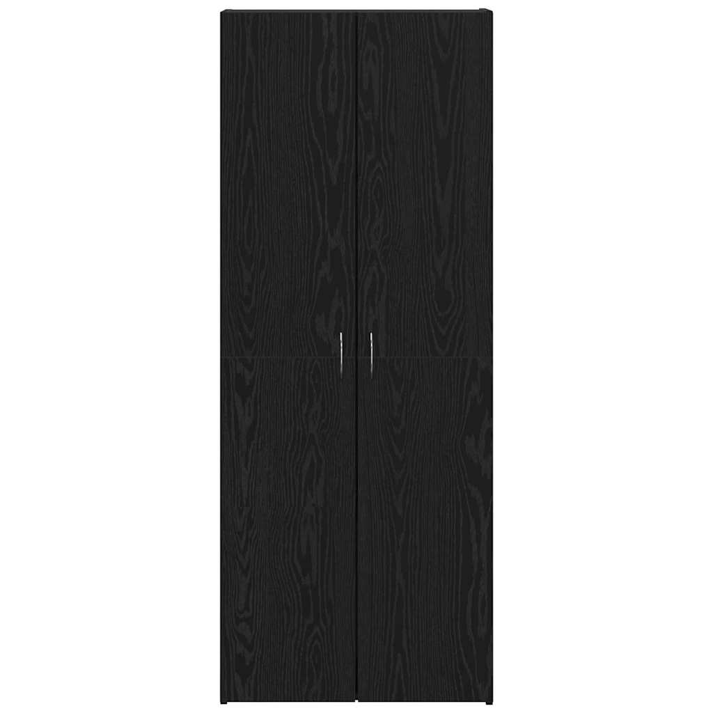 Armário de Escritório com porta Carvalho preto 60 x 32 x 153