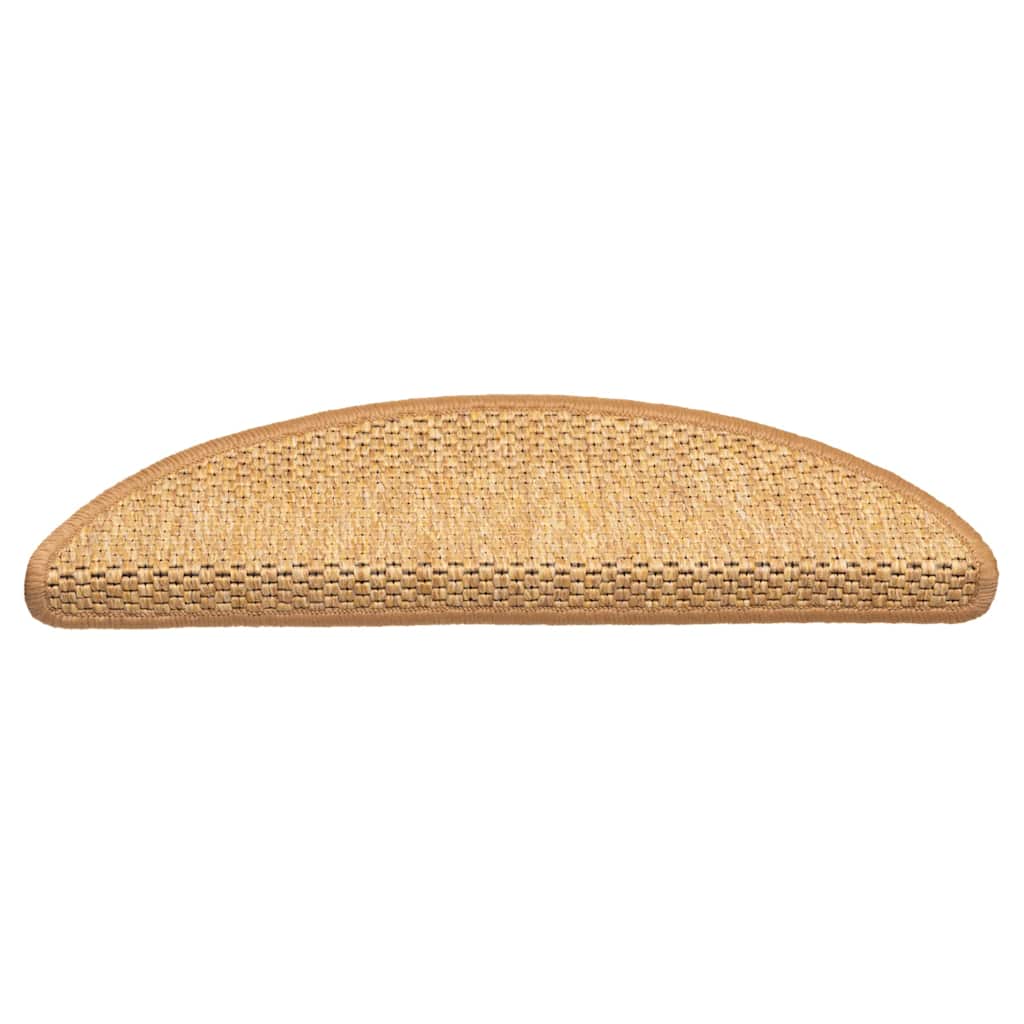 Tapetes escada adesivos aspeto sisal 30 pcs 56x17x3cm sisal