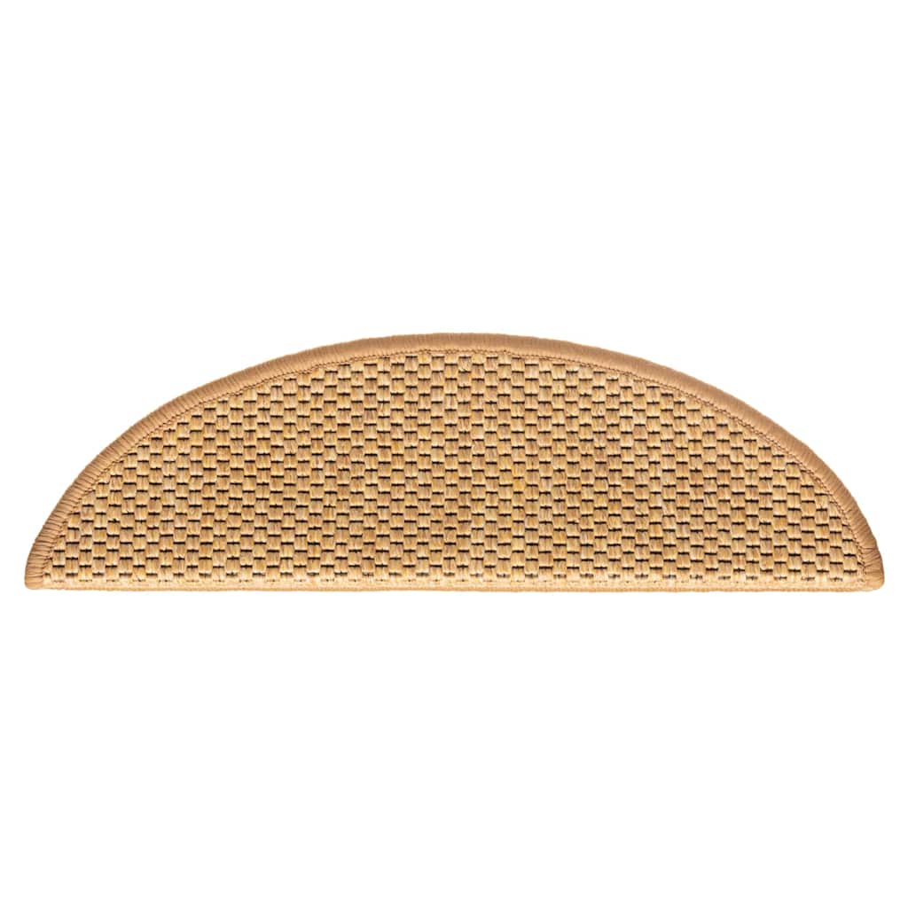 Tapetes escada adesivos aspeto sisal 30 pcs 56x17x3cm sisal