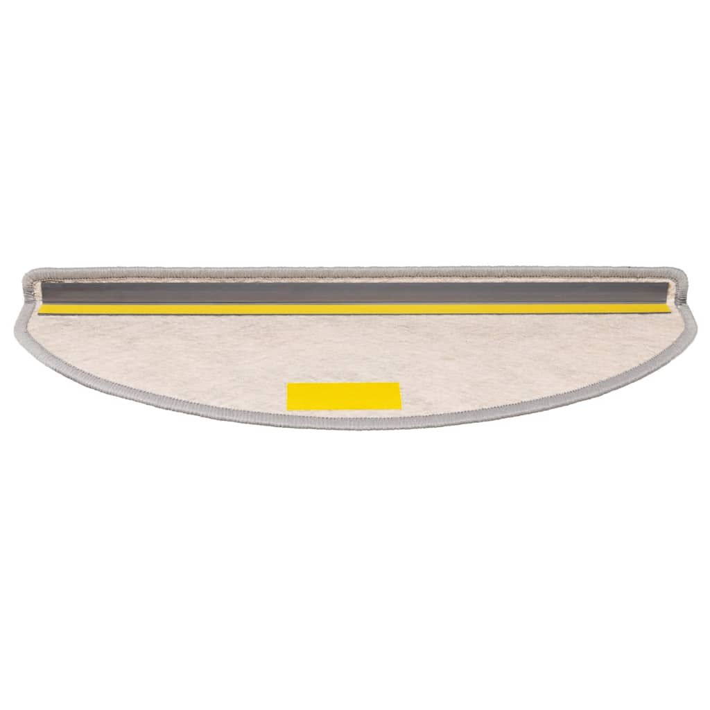 Tapetes escada adesivos aspeto sisal 30 pcs 65x21x4cm platina