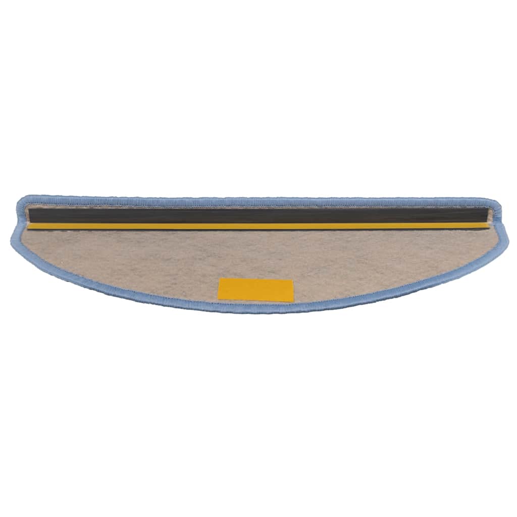 Tapetes escada adesivos aspeto sisal 30 pcs 65x21x4 cm azul