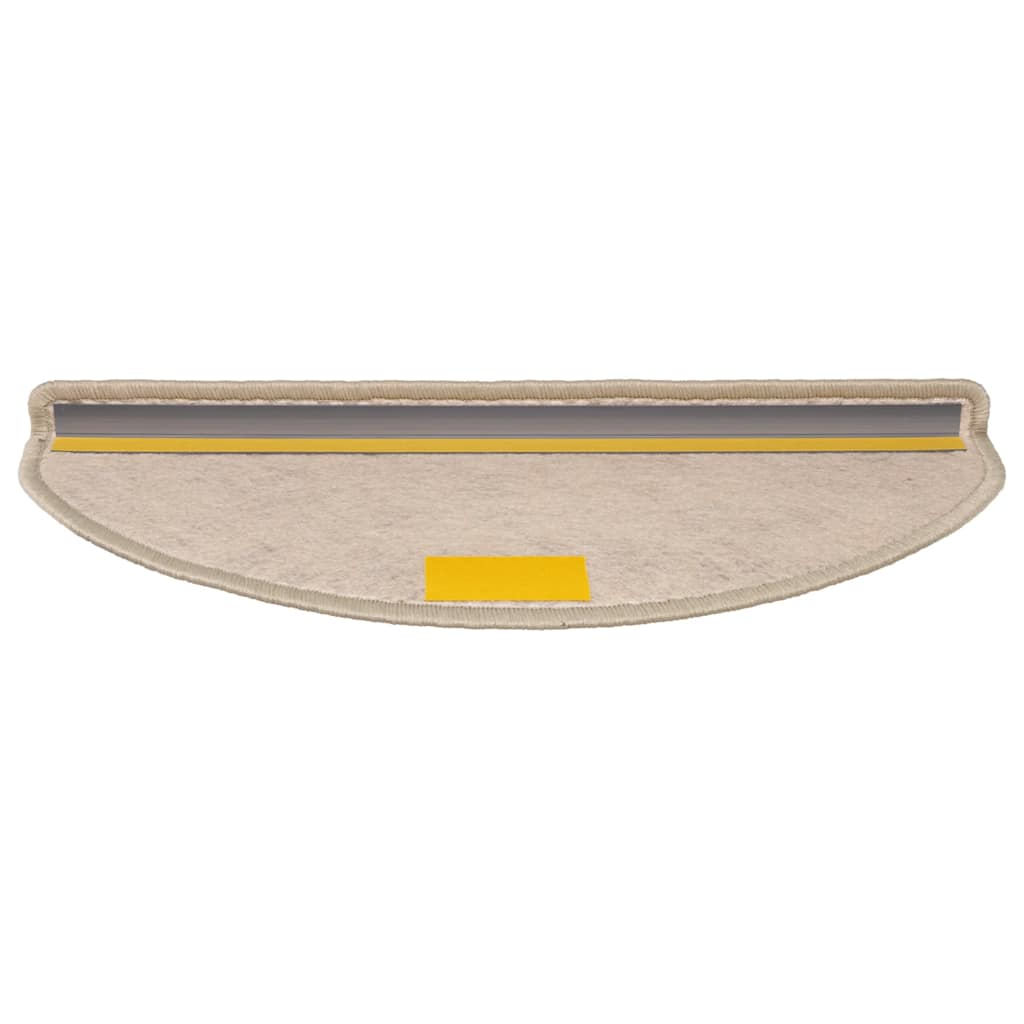 Tapetes escada adesivos aspeto sisal 30pcs 65x21x4 bege-escuro
