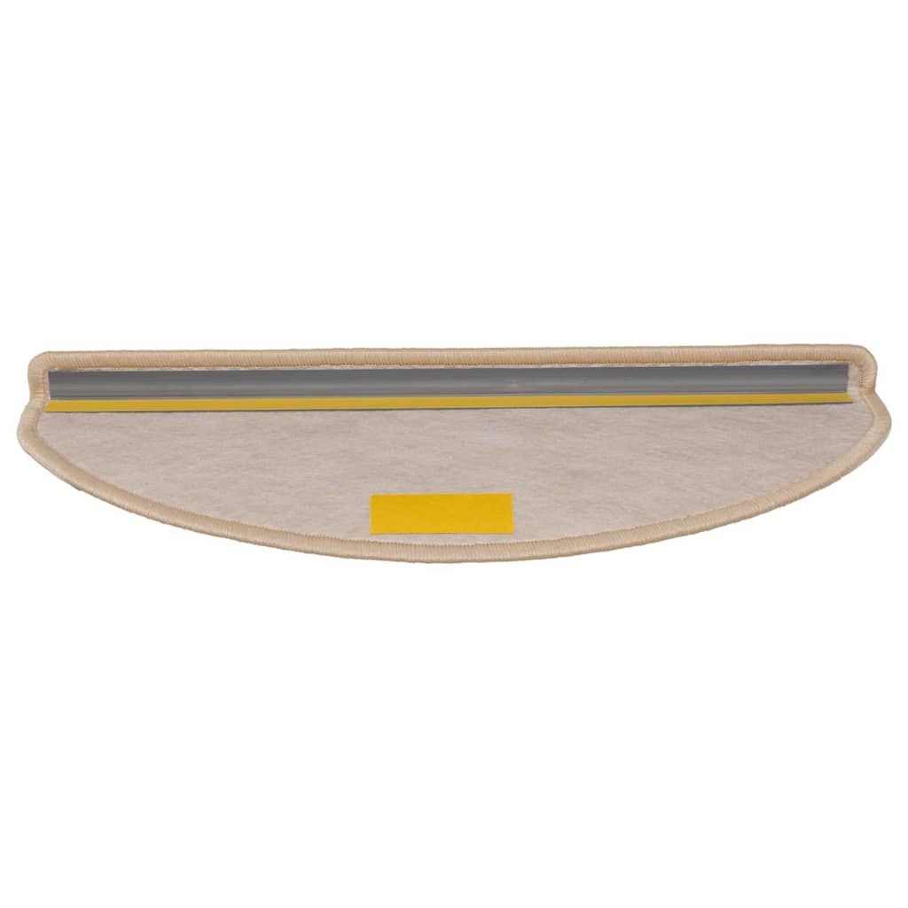 Tapetes escada adesivos aspeto sisal 30pcs 65x21x4cm bege-claro
