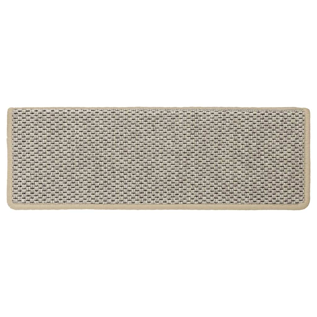Tapetes escada adesivos aspeto sisal 30 pcs 65x21x4 cm verde