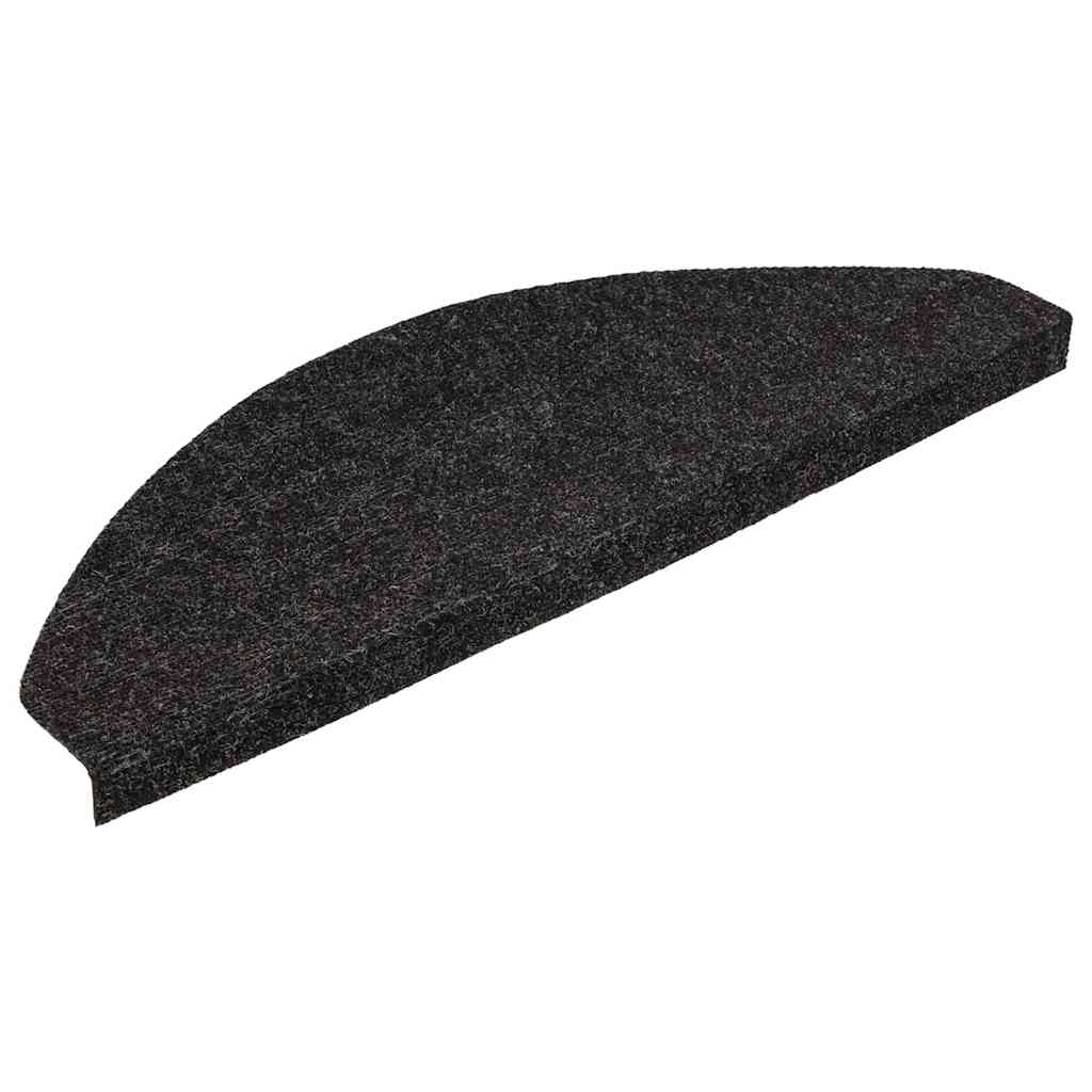 Tapetes de escada adesivos 30 pcs 65x22,5x3,5 cm antracite