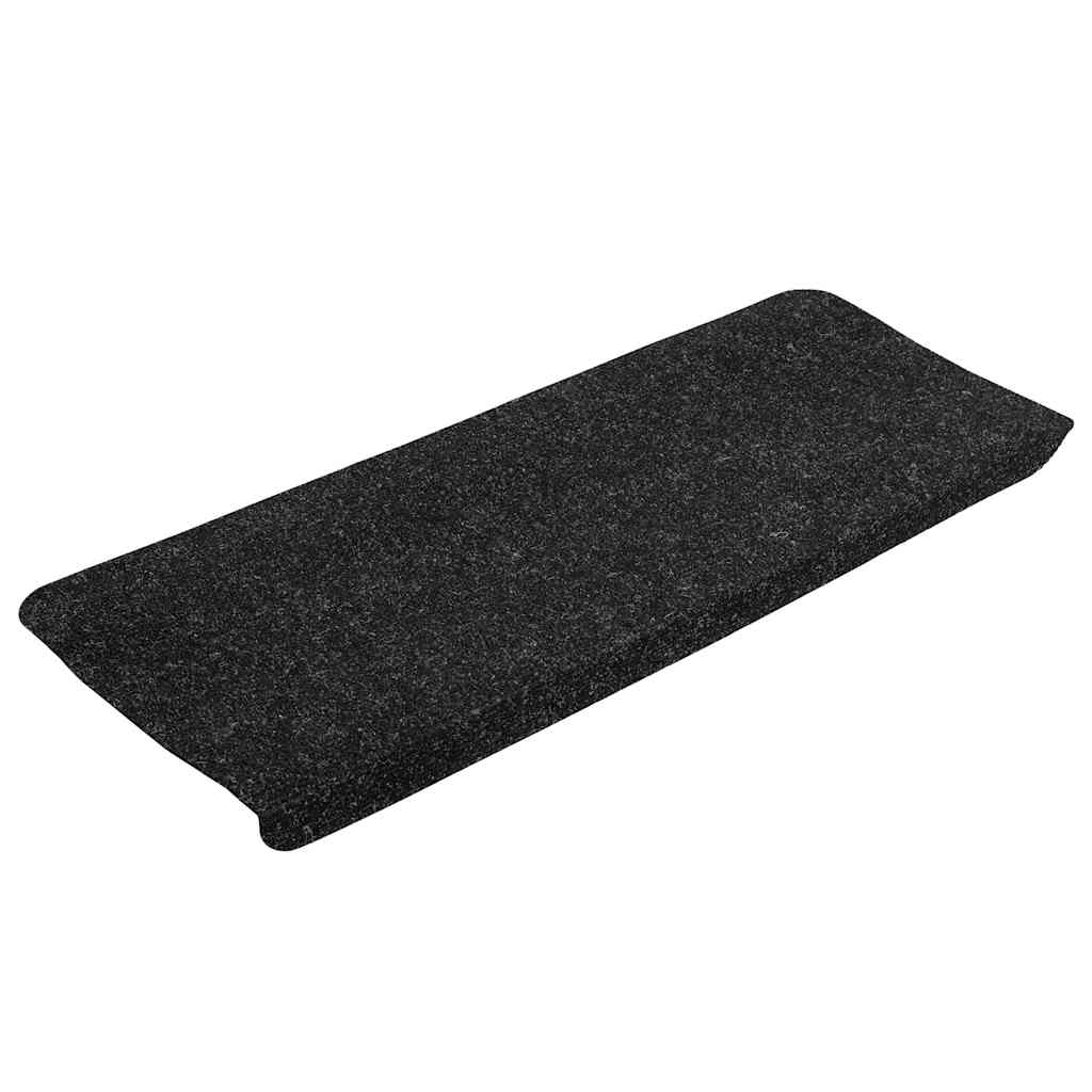 Tapetes de escada adesivos 30 pcs 65x24,5x3,5 cm antracite