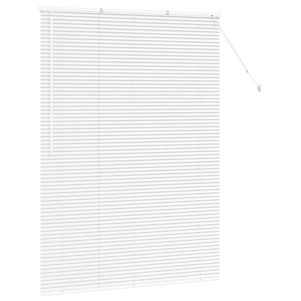 Persiana de Janela com cortinas Manual Branco Alumínio