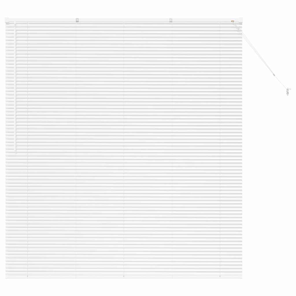 Persiana de Janela com cortinas Manual Branco Alumínio