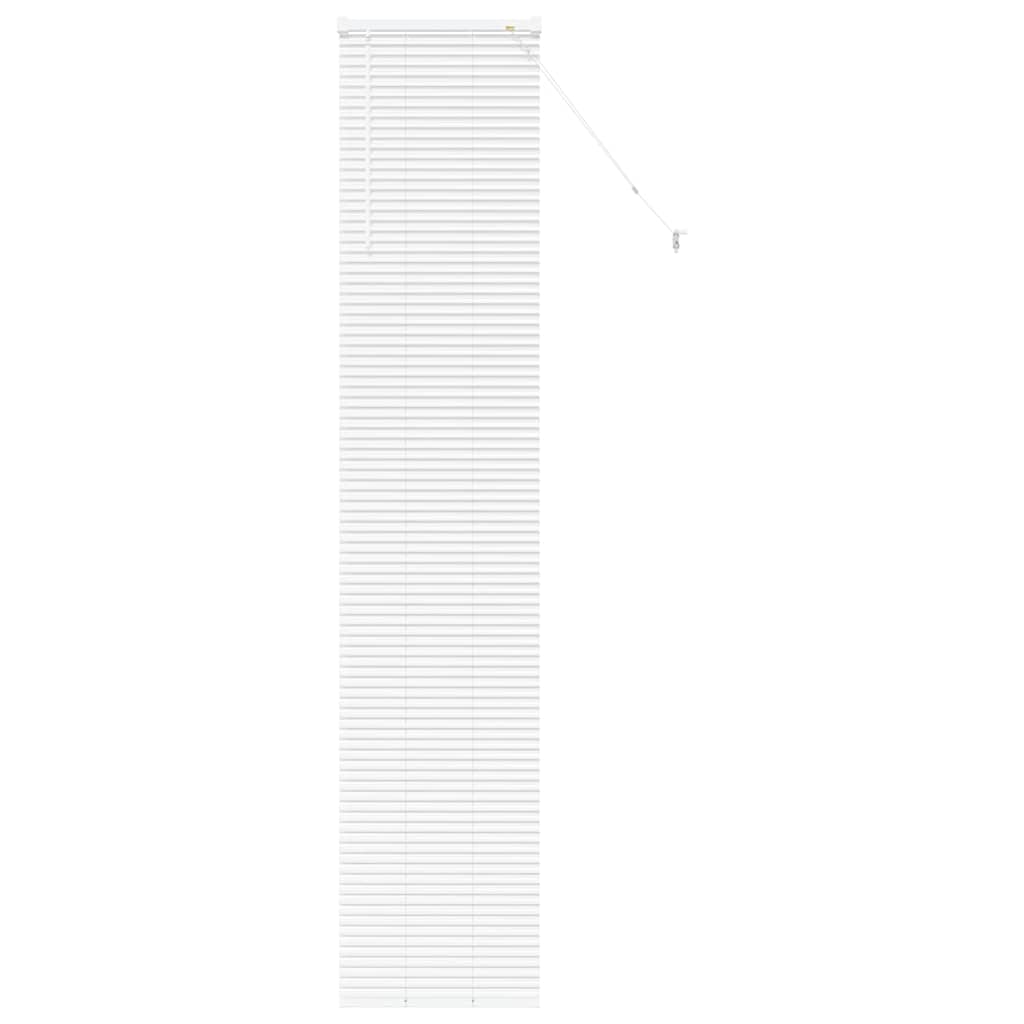 Persiana de Janela com cortinas Manual Branco Alumínio