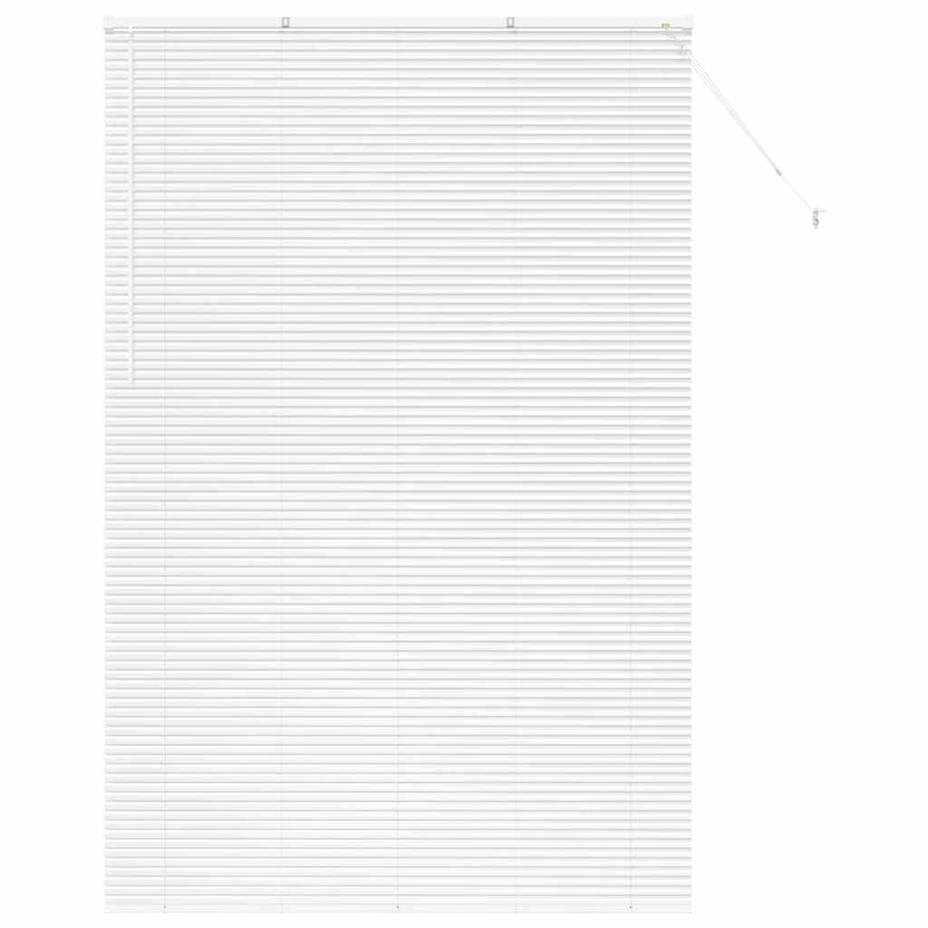 Persiana de Janela com cortinas Manual Branco Alumínio