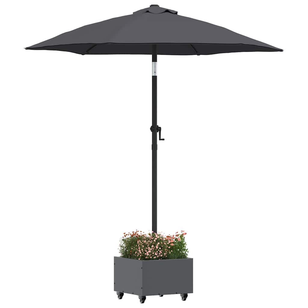 Base de Parasol com Plantador Antracite 45 x 45 x 45 cm Aço