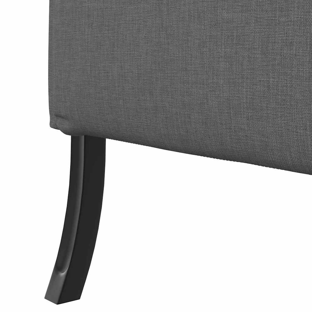Sofá de Encosto Alto Cinzento escuro 109 x 56 x 121 cm tecido