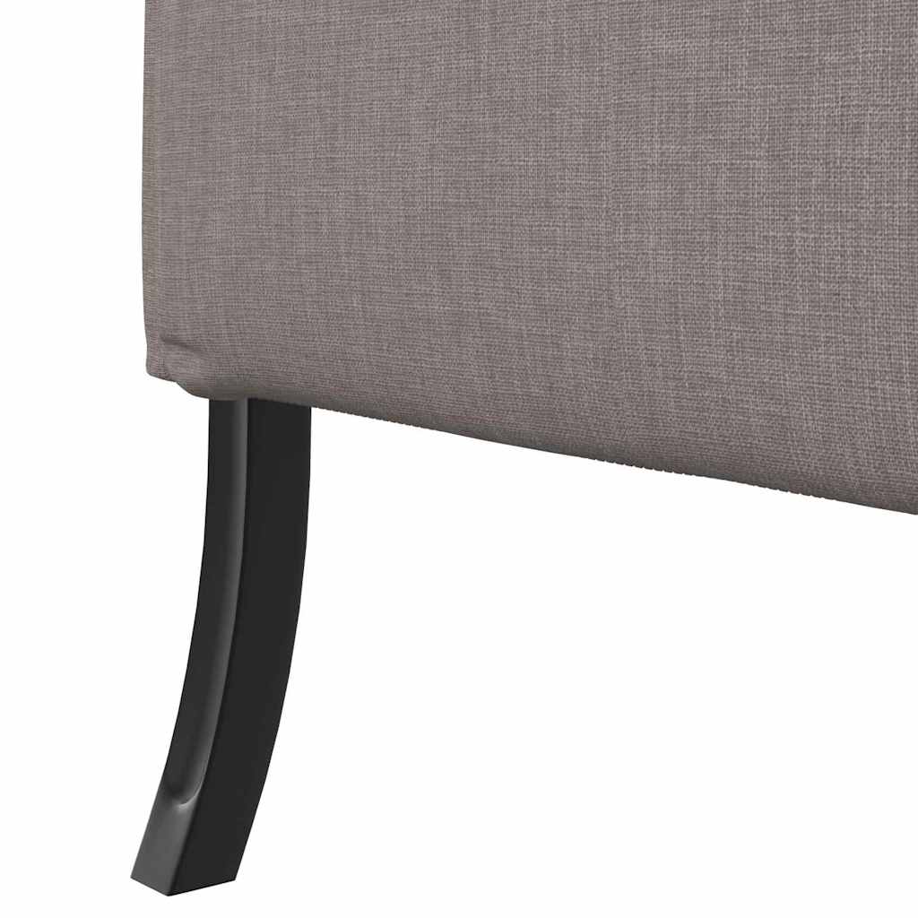 Sofá de Encosto Alto Cinzento-acastanhado 109 x 56 x 121 cm