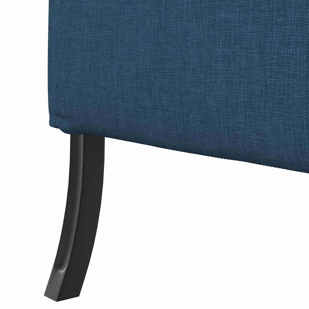 Sofá de Encosto Alto Azul 109 x 56 x 121 cm tecido