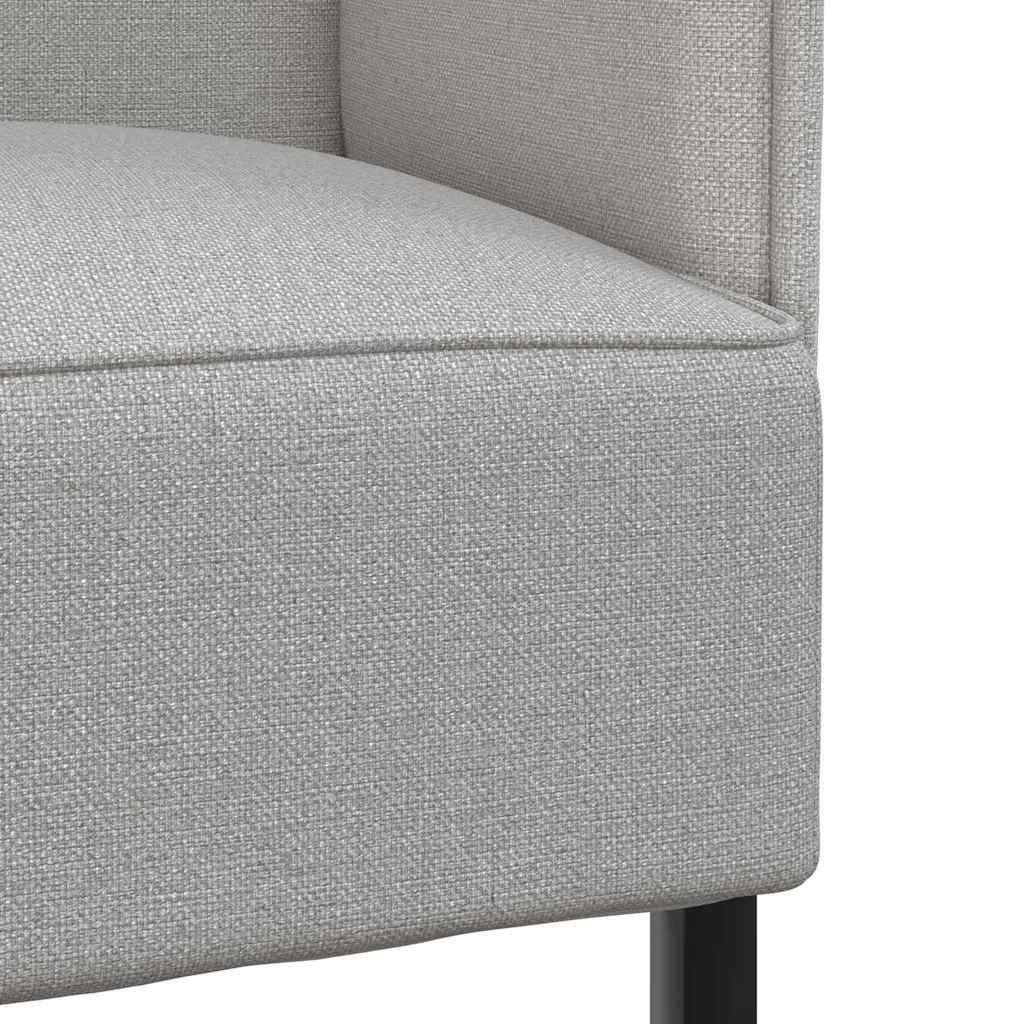 Sofá de Encosto Alto Cinza Nuvem 109 x 56 x 121 cm tecido