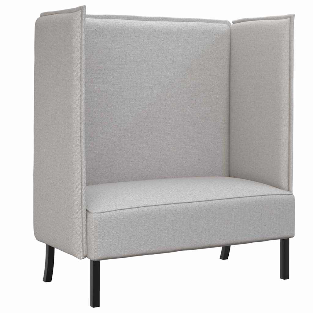 Sofá de Encosto Alto Cinza Nuvem 109 x 56 x 121 cm tecido