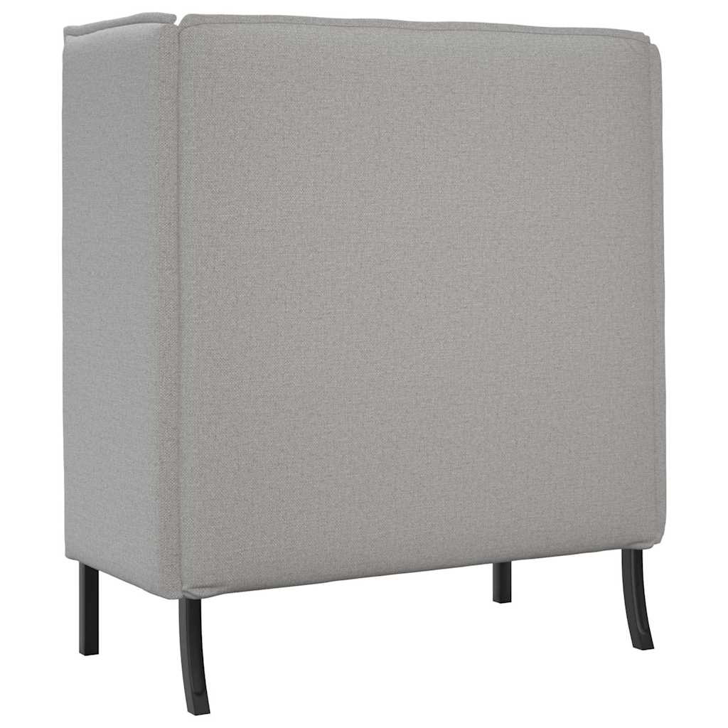 Sofá de Encosto Alto Cinza Nuvem 109 x 56 x 121 cm tecido